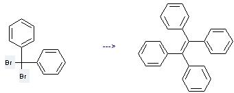 Benzene,1,1'-(dibromomethylene)bis- can be used to produce tetraphenylethene at the temperature of -20°C
